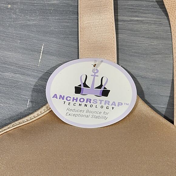 Bali Bra 38DD One Smooth U Bounce Control Wirefree Bra DF3458 Beige - Picture 5 of 9